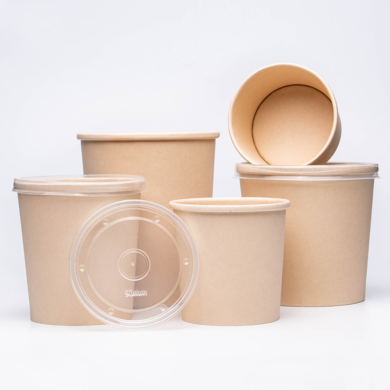 কাগজ স্যুপ পাত্রে