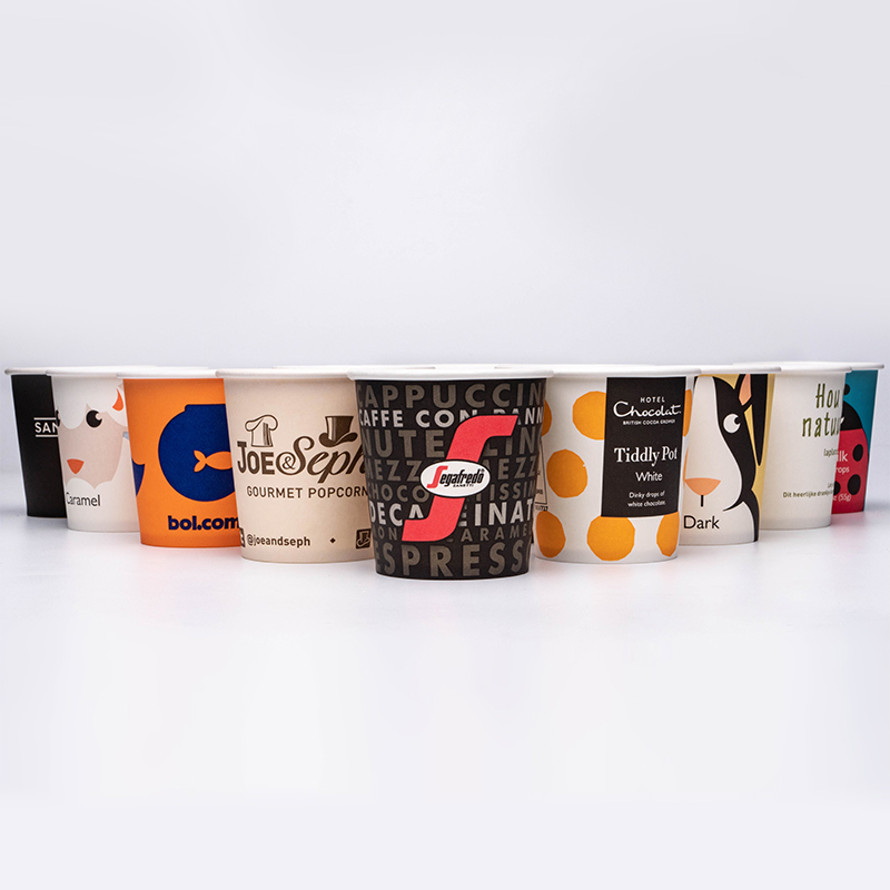 একক ওয়াল পেপার কাপ