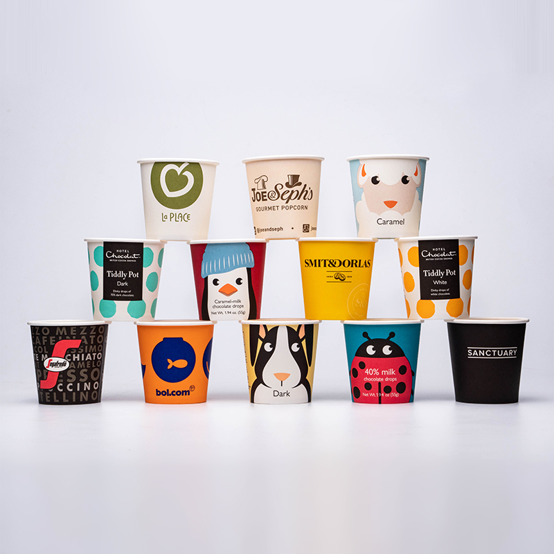 একক ওয়াল পেপার কাপ