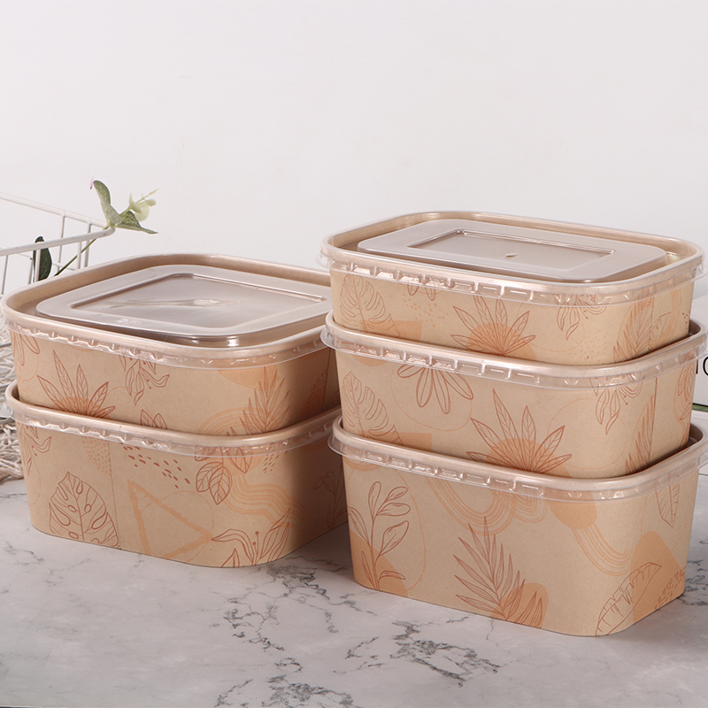 আয়তক্ষেত্রাকার এবং বর্গাকার কাগজের বাটি